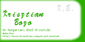 krisztian bozo business card